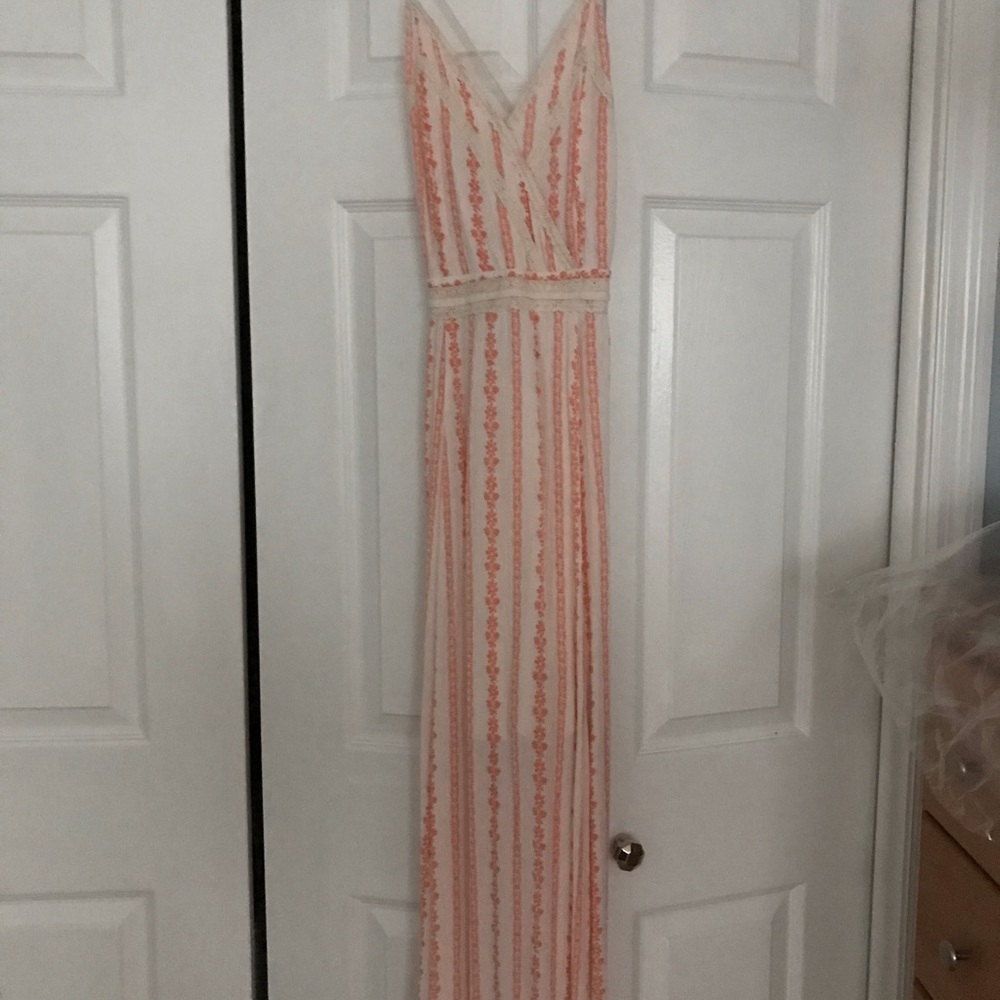 Orange & White dress